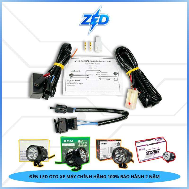  Bộ Mạch Auto Passing V3 Cho Dòng Đèn Trợ Sáng L4X - Chịu Tải Cực Cao Bền Chống Nược Lắp Cho Đèn M80 Laser T4L T4S M60 Ultra L4X SE Kz40 ... 