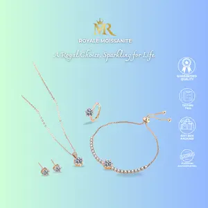 S001  Perhiasan Wanita Fashion Cincin Anting Gelang Kalung Wanita High Quality Grade VVS1 5A Store Anti Karat Luntur Berubah Garansi 1 Tahun COD