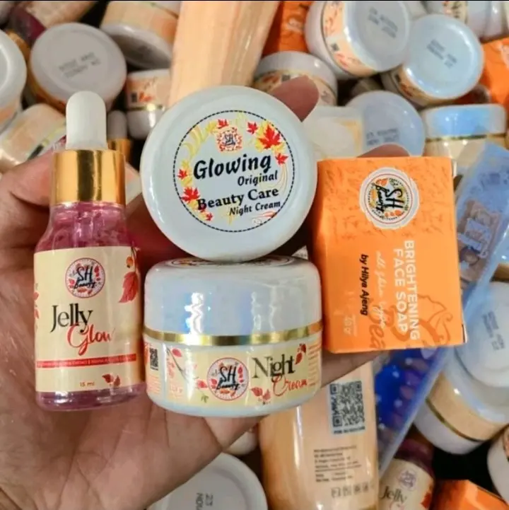cream glowing hilya ajeng bpom double malam malam sabun dan serum