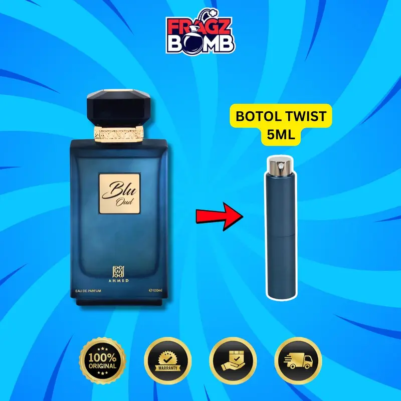 [DECANT] Blu Oud Ahmed Al Maghribi - Parfum Pria Tahan Lama 4
