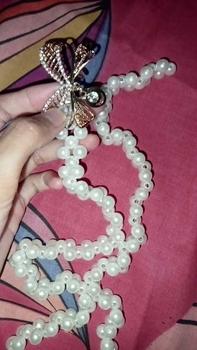 Product Review of TERBARU Ikat Pinggang Mutiara Wanita Korea Murah Rantai Mutiara / Belt Karet Elastis Megan Sabuk MYX Store from A**y 1