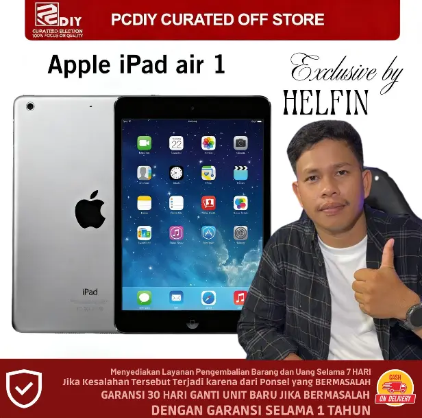 [Bekas][EKSKLUSIF HELFIN] Apple iPad 1 PROMOTERMURAH Dukungan cod. 7 hari  pengembalian tanpa alasan dan pengembalian dana, 30 hari untuk mengganti unit baru, Garansi satu tahun, dan hadiah yang berguna, Jaminan 100%  barang asli!