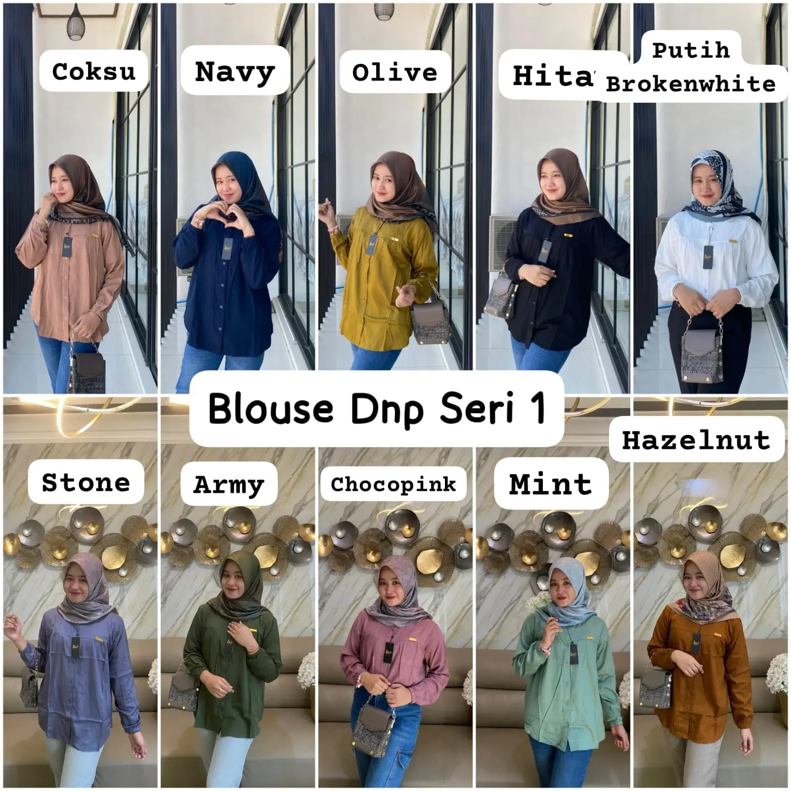 BLOUSE DNP, DNP, D&P, ATASAN DNP