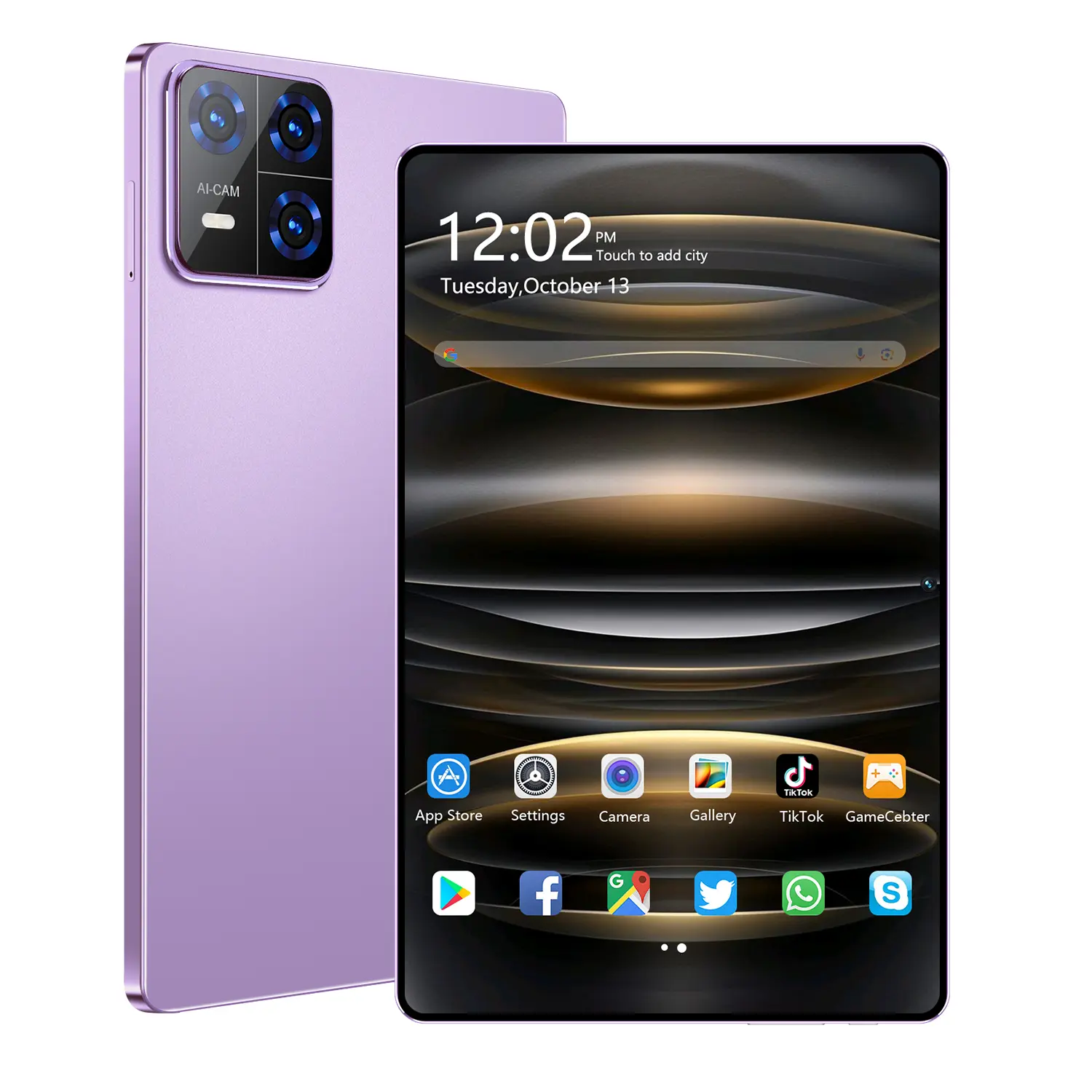 Ungu+Casing pelindung tablet