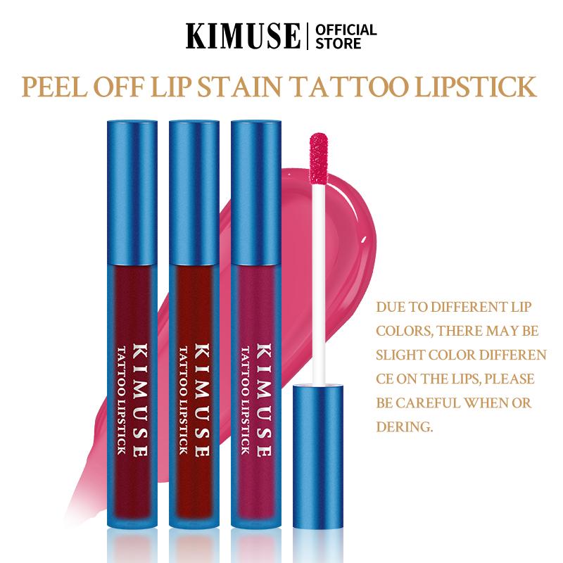 KIMUSE-son môi dạng lột, vết xăm, 1 miếng, 3.6ml