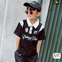 Gambar KiddSupply Polo Rugby Shirt Shield 07 l Kaos Anak | Polo Kids KD-RGB007 - Black White, S dari KIDDSUPPLY Kab. Banyuwangi 3 Tokopedia