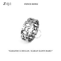 Gambar ￼Zafa Cincin Titanium Pria Wanita Anti Karat - Fence - 8 dari Zafa Aksesoris Kota Depok 1 Tokopedia
