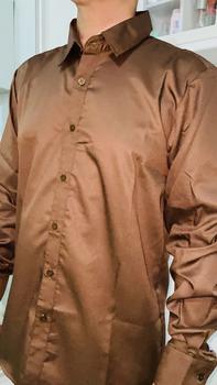 Product Review of Tryst - Helcurt Cotton Shirt | Kemeja Lengan Panjang | Katun Toyobo Premium | Kemeja Pria Slimfit Polos | Baju Kerja Formal | Atasan Cowok Dewasa | Casual Basic Lembut from B**8 3