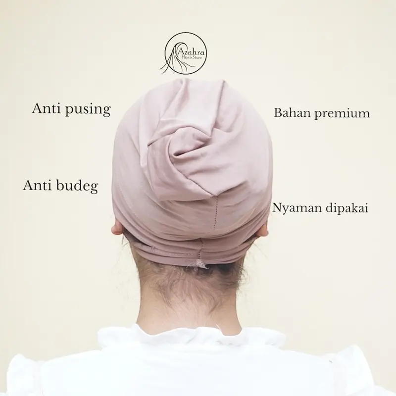 Ciput Hijab Lubang Anti Budeg-Bahan Kaos Adem 2