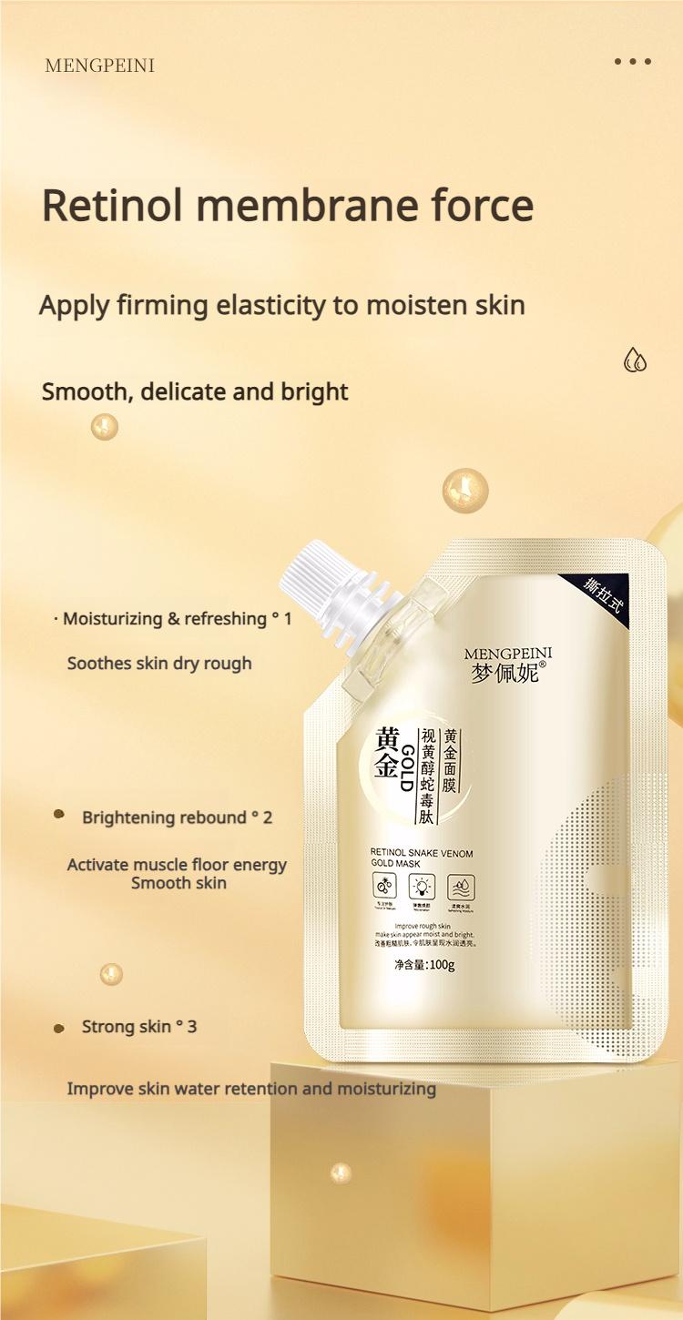 Product Introduction of Topeng Emas Retinol, Produk Penjagaan Kulit Wanita, Menganjalkan Kulit, Melembapkan, Boleh Saput, Beli 1 Dapat 1 Promosi Percuma Face Skincare liquidity krim  gel Masker Wajah 14