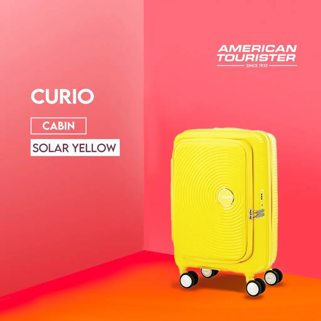 American Tourister Curio Koper Hardcase Cabin 20 inch - Solar Yellow