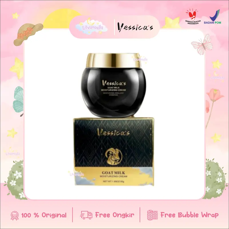YESSICA GOAT MILK MOISTURIZER 50ML cream kirm wajah pelembab susu kambing mencerahkan melembabkan elastisitas kulit yessica's Muka 0