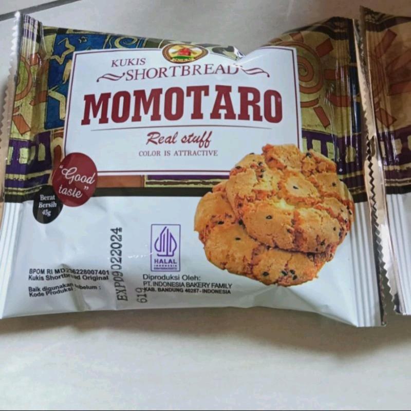 PAKET 10 pcs MOMOTARO kue cookies shortbread  Food  Biskuit Coklat Camilan Makanan Kelapa Snack Cemilan 4