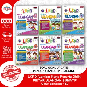 LKPD Buku Pintar Ulangan Sumatif SD/MI Kelas 1 - 6 KuMer CP Terbaru semester 1 & 2. Plus Kunci Jawaban