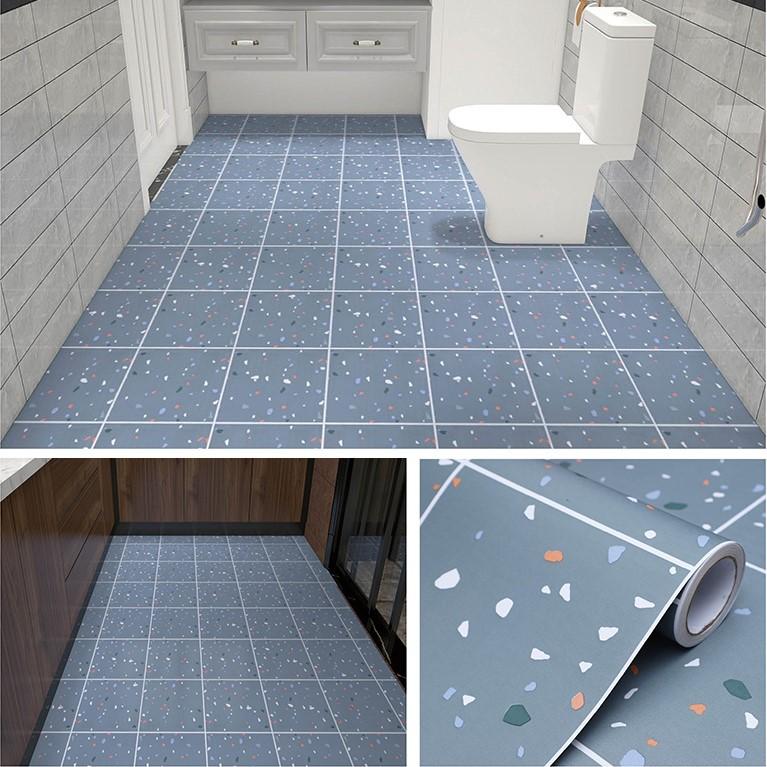 Miếng Dán Sàn, Dày Và Chống Mài Mòn, Chống Trượt, Chống Thấm Nước, Giấy Dán Tường Sàn Nhà Bếp Và Nhà Vệ Sinh, Tự Dính, Chống Dầu, Chống Ẩm