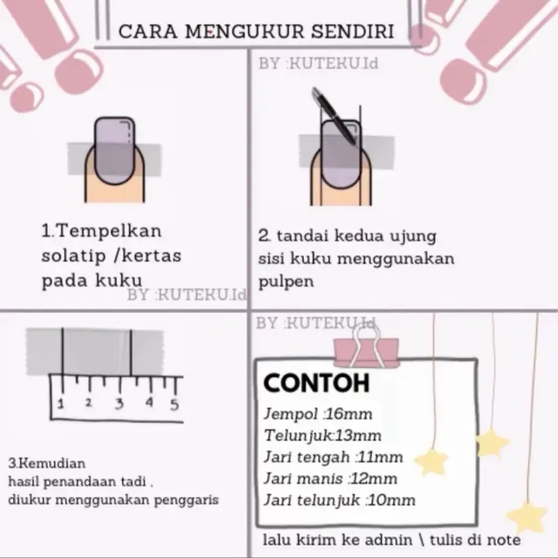 Art Lem Kuku Hand Polish Press On Nails Love V2 Ribbon Cat Eye Kuku Palsu Unik & Menarik Dengan Sentuhan Hati Cocok Untuk Berbagai Kesempatan 6