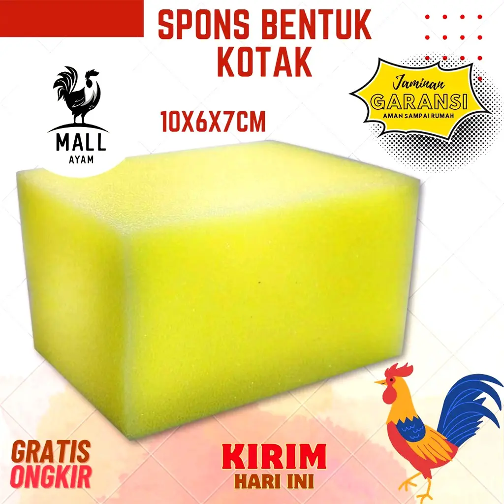 spons kotak tidak mudah kempes