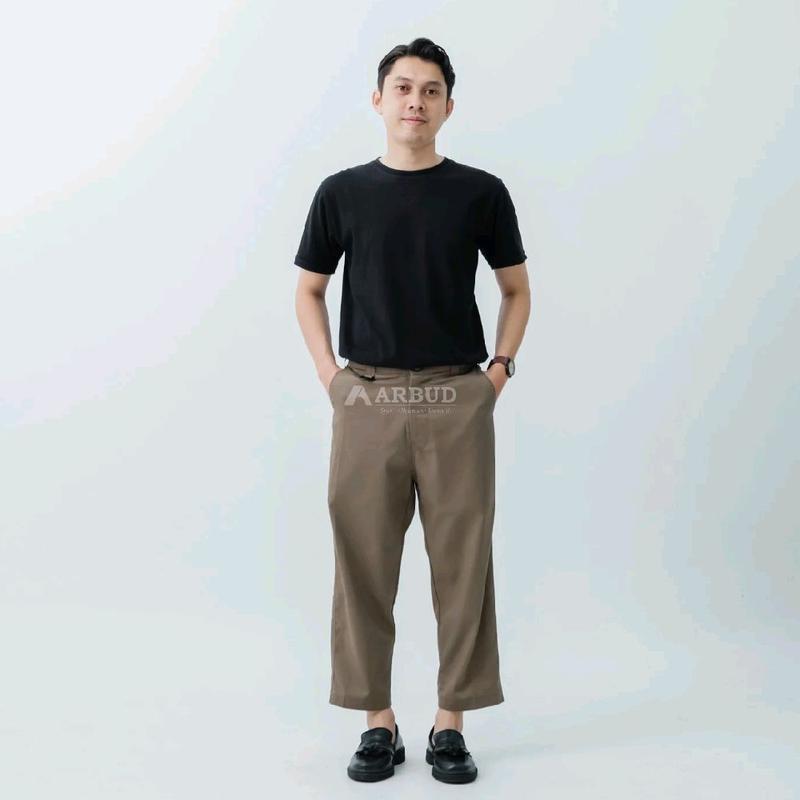 ARBUD Sirwal Kantor Celana Pria Formal Panjang Casual  Harian  Karet 2