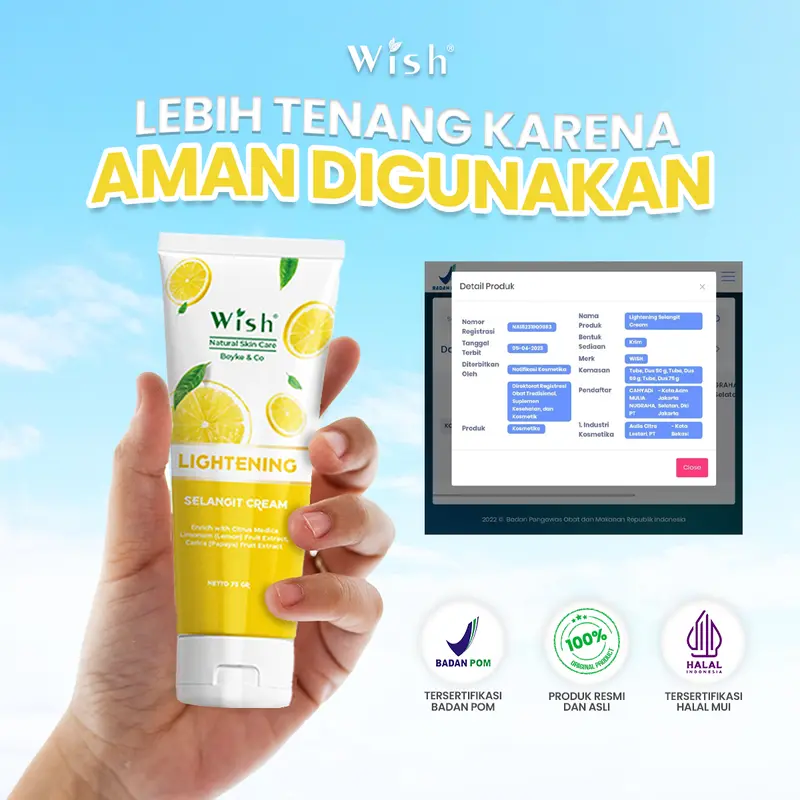WISH Selangit - Perawatan Ketiak Selangkangan & Lipatan Gelap Mencerahkan Memudarkan Lipatan Hitam Melembutkan Kulit Lipatan Selangkangan Ketika BPOM Vitamin Perawatan 3