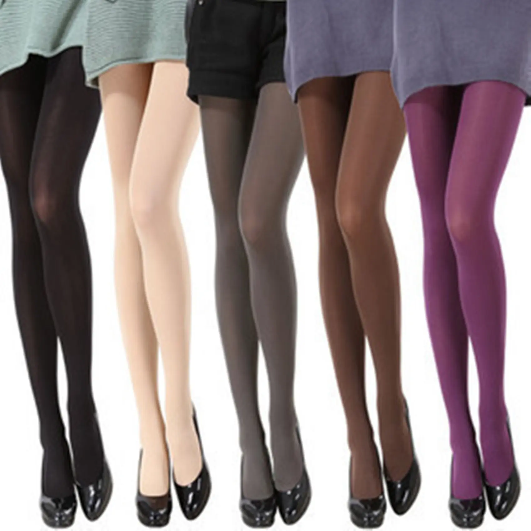 Women's Tights Long Sock Candy Color 120D Pantyhose Tights Women Seamless Long Stockings Lady Pantyhose Tights
