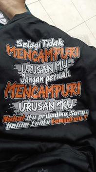 Product Review of KAOS BACOT SELAGI TIDAK MENCAMPURI URUSANMU JANGAN PERNAH MENCAMPURI URUSANKU DB from b** ** 0