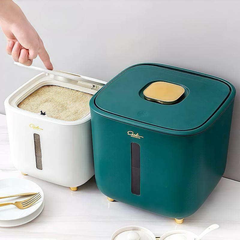 Rice Storage Box Grain Container Household Cereal Rice Bucke - TikTok ...
