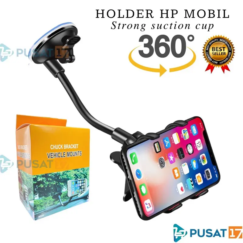 bgskinbukittinggi- [KOKOH] HOLDER HP TEMPEL KACA MOBIL 360 DERAJAT UNIVERSAL / CAR HOLDER MOBILE PHONE / DUDUKAN HP MOBIL HOLDER HP MOBIL