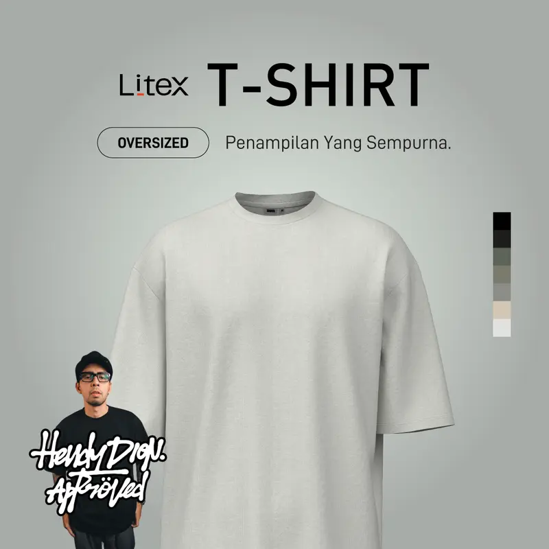 [HENDY DION APPROVED] No Void Minds Litex Heavyweight Cotton TPF Oversized Core T-Shirt | Oatmeal 0