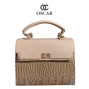 OSCAR Tas Cherry Kombinasi Wanita model Handbag Slingbag kekinian 1 ruang Tas simple cewek terbaru Tas kondangan Selempang