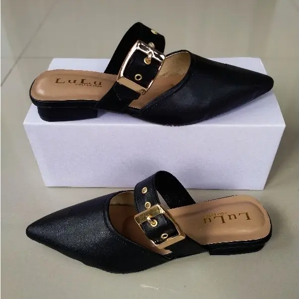 SANDAL SELOP GESPER WANITA TERBARU TINGGI HAK 3CM Shoes 3