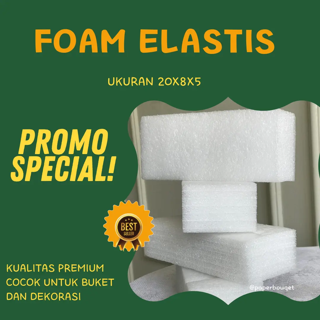 Foam isi 5 busa bunga elastis Foam buket bunga Oasis kering buket
