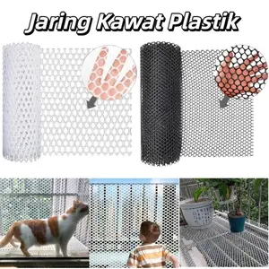 50/100CM Jaring Kawat Plastik  / Safety Pets Net / Penangkapan Jatuh Jaring Anti-pencurian/ Baby Plastic Safety Net Penangkapan Jatuh/ Jaring Pelindung Balkoni Jaring Putih Gate