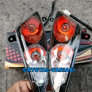 Lampu Refektor Sen Motor Mio Sporty Model MX Costum Orange Chrome Mika Bening
