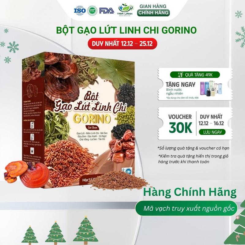  Bột Gạo Lứt Linh Chi Táo Đỏ Mè Đen Đậu Xanh Đậu Đen Gorino Ngũ Cốc Dinh Dưỡng Ăn Kiêng Lợi Sữa Thay Thế Bữa Ăn Food 