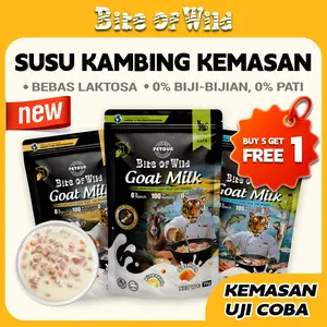 Bite Of Wild - Paket Kombo Buy 5 Get 1 Makanan Basah Kucing Premium Tuna Salmon Dan Ayam Dengan Susu Kambing 70gram Bebas Biji Bijian