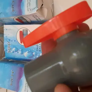 Ball Valve 1/2 Inch & 3/4 Inch PVC HPP / Stop Kran Pipa Ballvalve PVC HPP