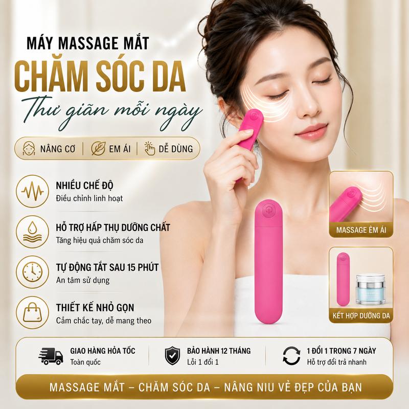 Máy mát xa mắt cầm tay ,trải nghiệm mát-xa thư giãn vùng mắt. Được nhiều người lựa trọn