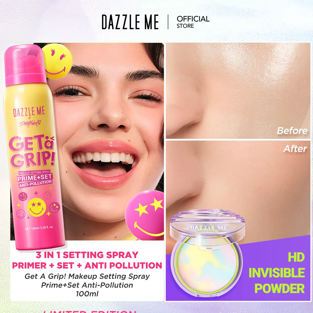 1pc Invisible Powder + 1pc PrimeSet 100ml Smiley