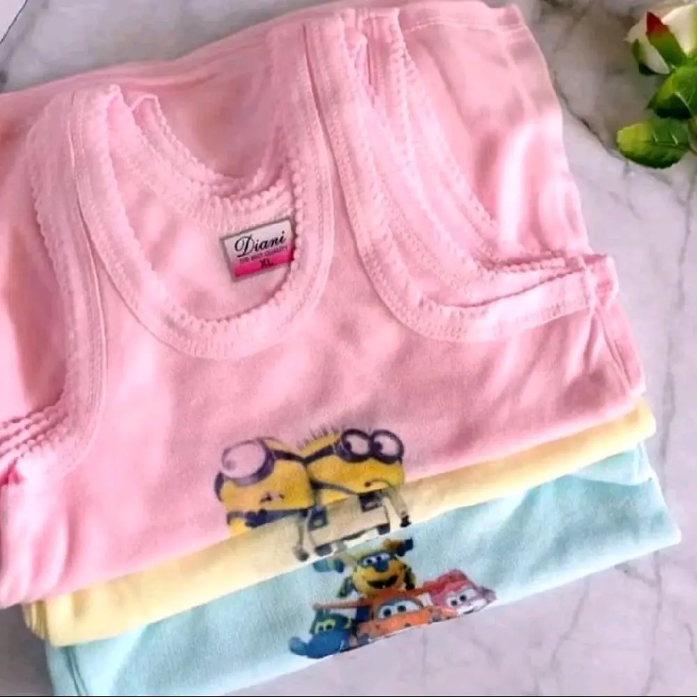 12 Pcs dan 6 Pcs Kaos Dalam Anak Cewek Cowok Singlet Anak Berwarna Size S,M,L,XL,3L