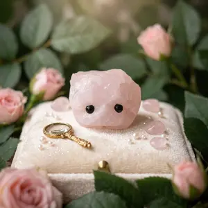 Rose Quartz Hedgie Crystal RQ0107 Dekorasi