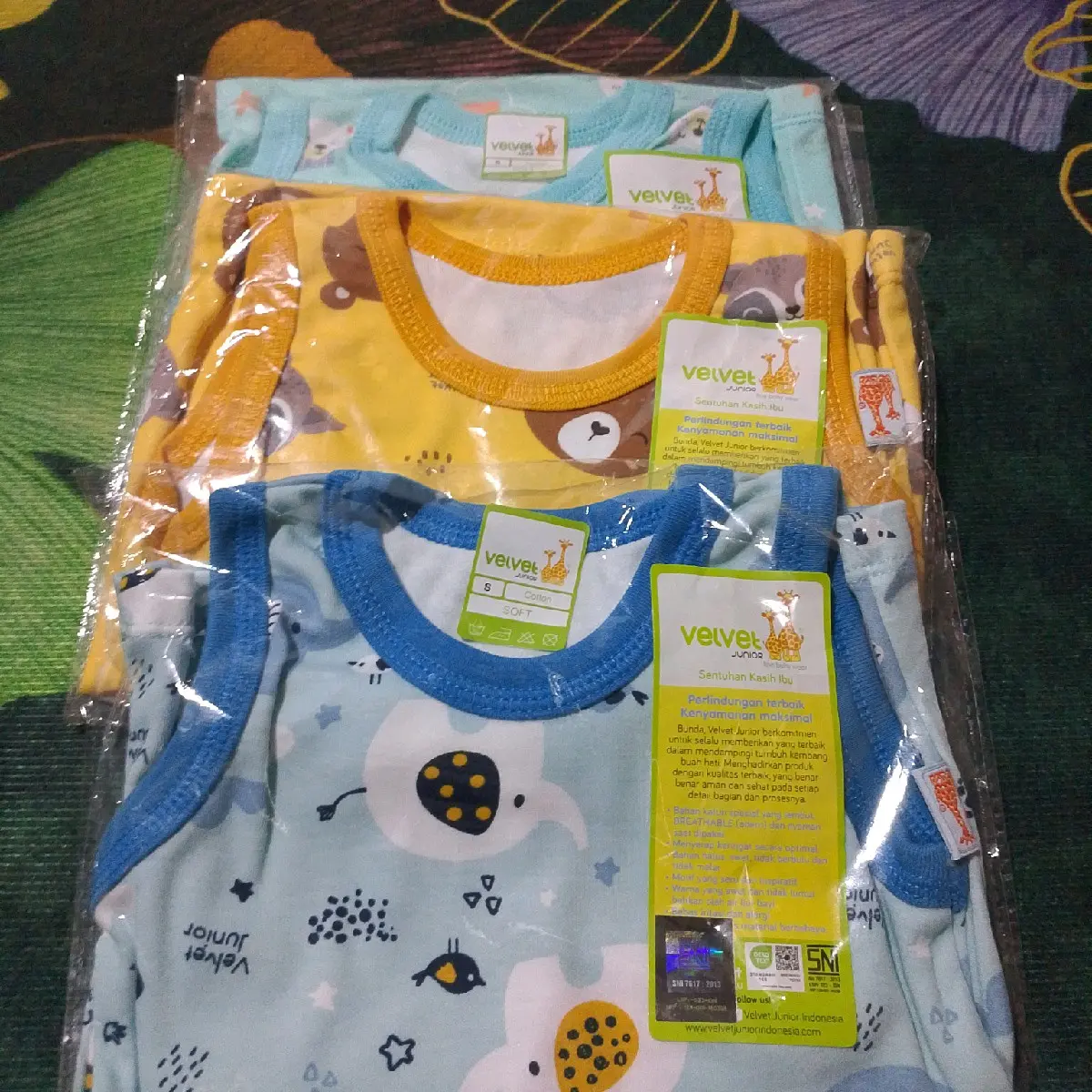 riques bunda elvano bre 3 setel setelan kutung velvet junior