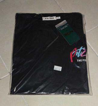 Product Review of NO.1 New Trendy Fashion Joker Loose Dovetail Base Men's Foam Embroidered Printed Couple Short Sleeve Casual Handsome Mature T-shirt from ข**บ 0
