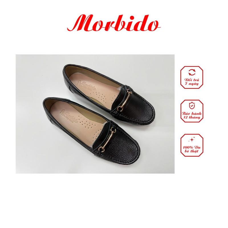 GIÀY BIG SIZE - Giày Mọi Nữ Đế Bệt 2P- Da Thật Morbido MB01 -Size : 41-42