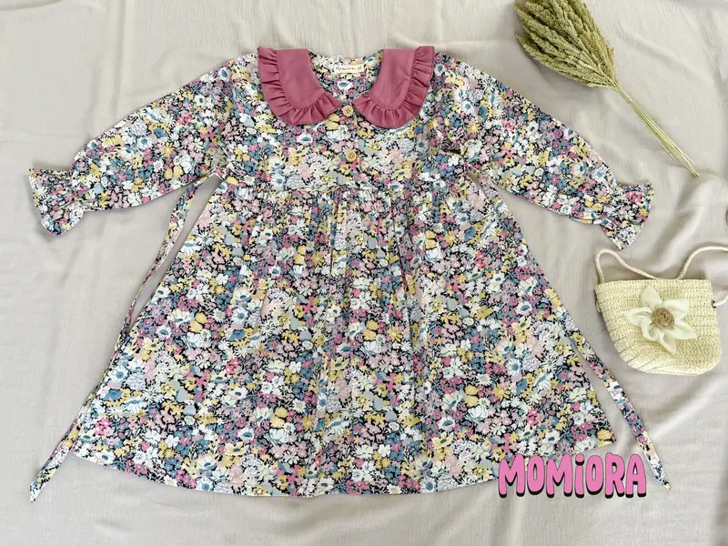Dress Salma anak perempuan tunik usia 3-8 tahun katun jepang import 2