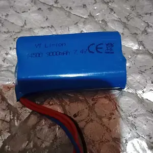 BATERE 7,4V 14500 4PIN 9000mAh 4 Kabel Baterai UPGRADE Mainan Mobil Remote Control 4WD Toy