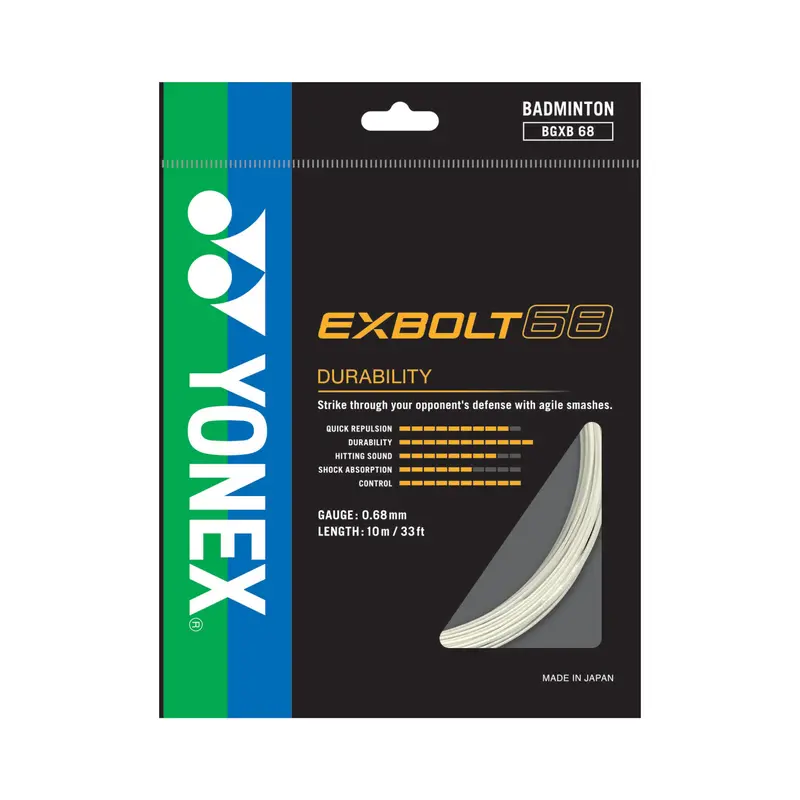 Yonex Badminton String EXBOLT 68 3