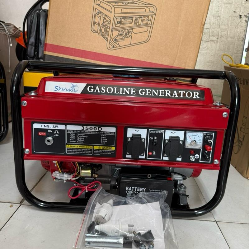  Máy phát điện 3.5kw có đề giật nổ chạy êm chạy được điều hòa động cơ  chuẩn lõi đồng 