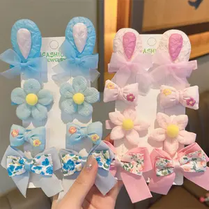 ELBER JEPIT PITA ANAK ISI 8PCS JEDAI RAMBUT ANAK PEREMPUAN MOTIF LUCU / JEPIT ANAK MOTIF TELINGA PITA BUNGA Y3360