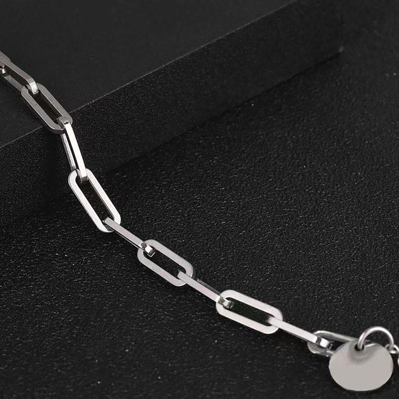 Product Introduction of French Bracelet Stainless Steel Beckham Bracelet Hip Hop Fashion Men Women Titanium Steel Couple Bracelet 2