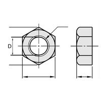 Gambar Hex Nut Stainless Steel 304 Nut M3 - 0.5 - Per 100 pcs dari Multi Baja Kota Administrasi Jakarta Barat 2 Tokopedia